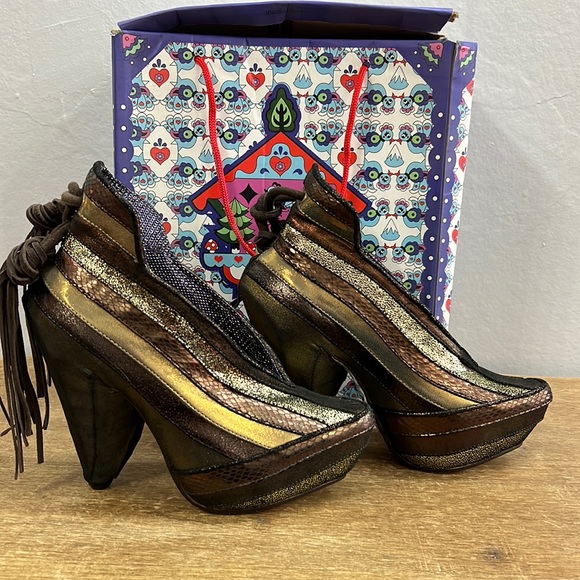 Irregular Choice Shoes - Irregular Choice Half Eaten Apple bootie